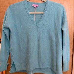 Lilly Pulitzer  blue cashmere sweater size xxsmall